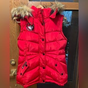 Canada Weathergear- Red puffer vest